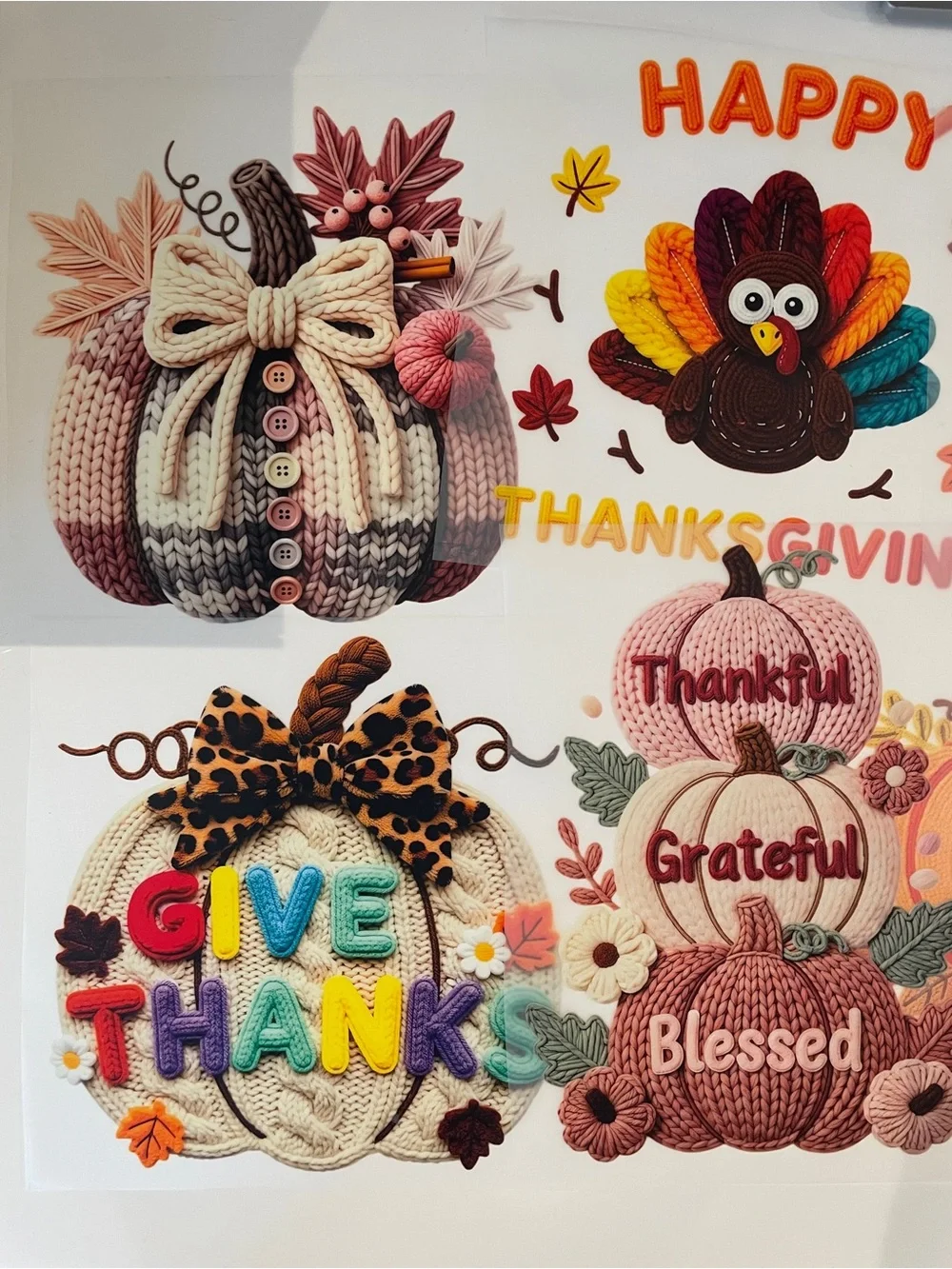New Lot 30 Thanksgiving Fall Iron On Transfers DIY T-Shirts